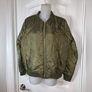 Say What? Army Green Bomber Jacket NWOT